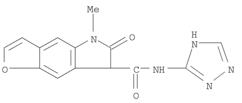 5-Methyl-6-oxo-6,7-dihydro-5H-1-oxa-5-aza-s-indacen-7-carbonsure-(4H-[1,2,4]triazol-3.yl)amid